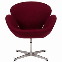 кресло swan chair бордовая в Нижнем Тагиле