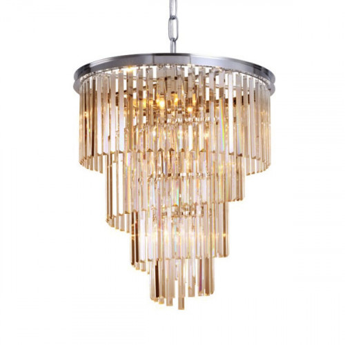 люстра helix amber от delight collection хром/янтарная в Нижнем Тагиле