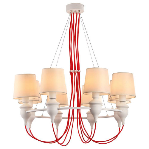 подвесная люстра arte lamp sergio a3325lm-8wh в Нижнем Тагиле