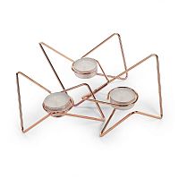 набор подсвечников медных металлических для чайных свечей tri-angular loop, 7 см, 3 штуки в Нижнем Тагиле