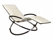шезлонг-качалка lounge молочный в Нижнем Тагиле