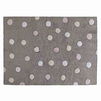 ковер tricolor polka dots серый розовый в Нижнем Тагиле