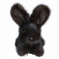 игрушка зайчик (темно-коричневый) натуральный мех норки в Нижнем Тагиле