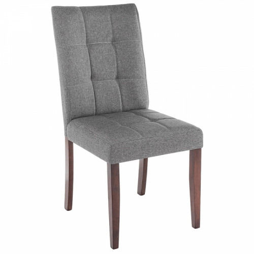 стул деревянный madina dark walnut / fabric grey в Нижнем Тагиле