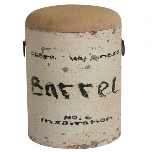 столик-табурет barrel white бежевый в Нижнем Тагиле