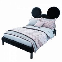кровать детская односпальная 120х200 см черная mickey mouse в Нижнем Тагиле