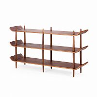 стеллаж bentwood двойной темно-коричневый в Нижнем Тагиле