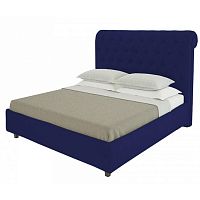 кровать sweet dreams 90х200 велюр синий р в Нижнем Тагиле