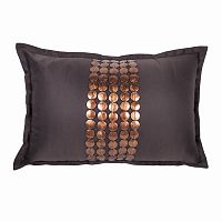 декоративная подушка handwork exclusive прямоугольная коричневая в Нижнем Тагиле