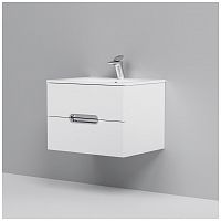 тумба под раковину am.pm spirit m70fhx0602wg33 подвесная, ящики с доводчиками, 60 см, белый глянец в Нижнем Тагиле