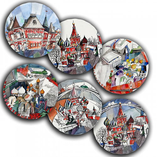сет тарелки московия dream (6 шт.) в Нижнем Тагиле