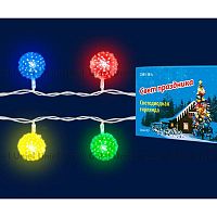 светодиодная гирлянда «шарики» 280см rgb (07921) uniel uld-s0280-020/dta rgb ip20 balls в Нижнем Тагиле