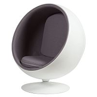 кресло eero ball chair серое в Нижнем Тагиле