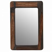 зеркало деревянное настенное со скругленными углами brown wood в Нижнем Тагиле