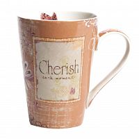 кружка cherish персикового цвета в Нижнем Тагиле