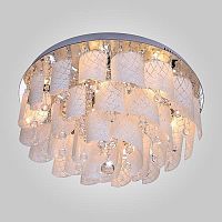 потолочная люстра eurosvet cascade 80117/9 хром/белый в Нижнем Тагиле