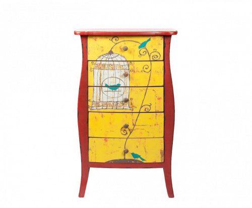 комод с 5 ящиками birdcage жёлтый в Нижнем Тагиле