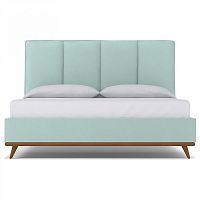 кровать двуспальная 160х200 голубая carter sky в Нижнем Тагиле
