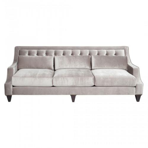 диван tufted прямой серый в Нижнем Тагиле