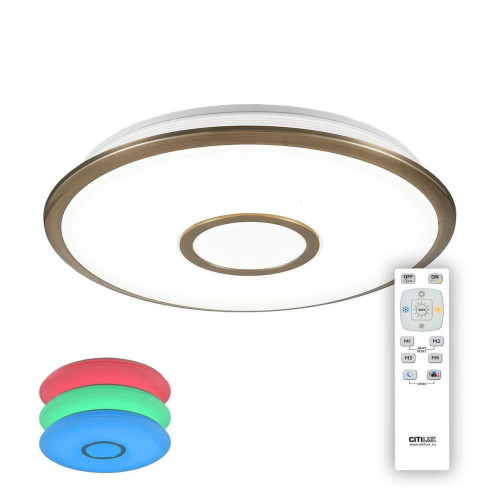 потолочный светодиодный светильник citilux старлайт cl70343rgb в Нижнем Тагиле