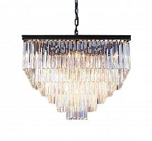 люстра odeon square 80 черное основание, прозрачное стекло в Нижнем Тагиле