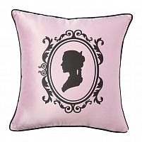 подушка с изображением женского силуэта ladies' profile pink в Нижнем Тагиле