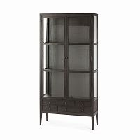 книжный шкаф altino витрина коричневый в Нижнем Тагиле