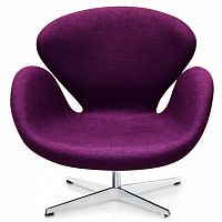 кресло swan chair фиолетовое в Нижнем Тагиле