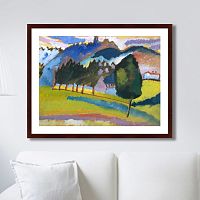 картина: landscape with rolling hills, 1910г. в Нижнем Тагиле