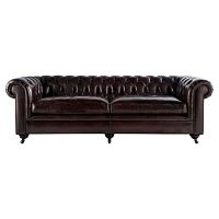 диван chesterfield lounge прямой темно-коричневый в Нижнем Тагиле