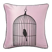 подушка с птичкой в клетке birdie in a cage pink в Нижнем Тагиле
