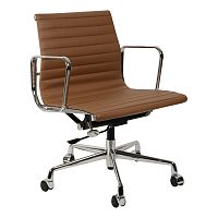 кресло eames style коричневая кожа в Нижнем Тагиле