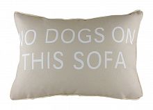 подушка с надписью no dogs on this sofa в Нижнем Тагиле