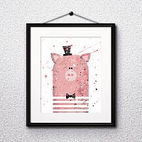 постер pig а4 в Нижнем Тагиле