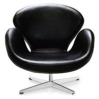 кресло swan chair черное в Нижнем Тагиле