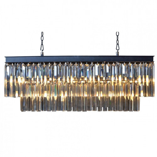 люстра odeon l80 black&glass черная, прозрачное в Нижнем Тагиле