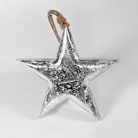 игрушка на елку звезда серебряная snow star, 23х23х3 см в Нижнем Тагиле
