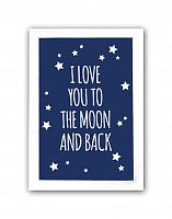 постер to the blue moon and back а4 в Нижнем Тагиле
