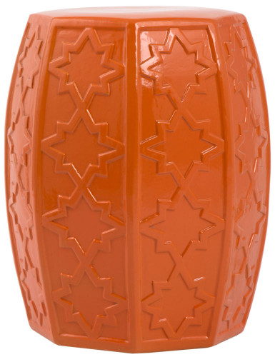 керамический столик-табурет garden stool оранжевый в Нижнем Тагиле