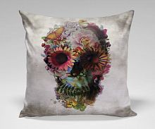 подушка flower skull by ali gulec в Нижнем Тагиле
