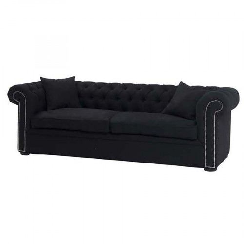 диван black linen прямой черный в Нижнем Тагиле