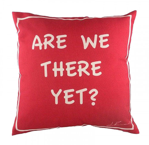 подушка с надписью are we there yet? в Нижнем Тагиле