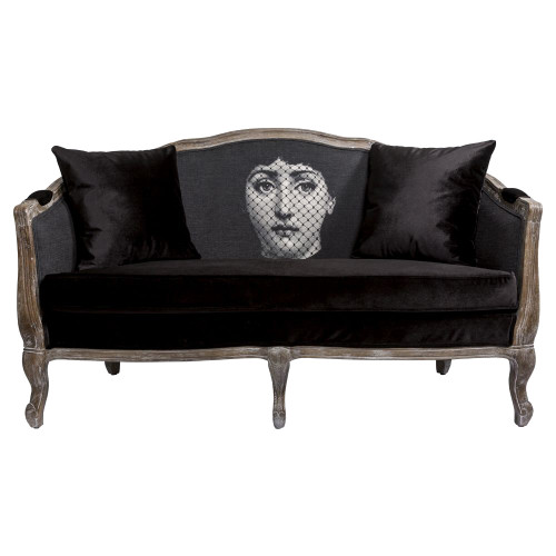 диван «вуаль» fornasetti прямой черный в Нижнем Тагиле