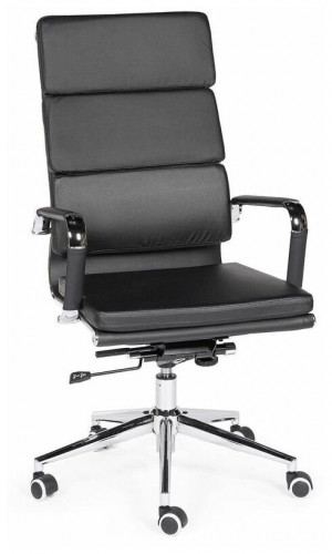 кресло для руководителя norden chairs зуум, обивка: искусственная кожа, цвет: экокожа черная в Нижнем Тагиле