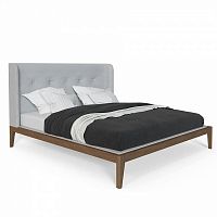 кровать полутораспальная 140x200 светло-серая fly soft new в Нижнем Тагиле