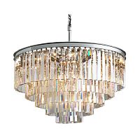 люстра odeon 5 rings chrome серая, прозрачное стекло в Нижнем Тагиле