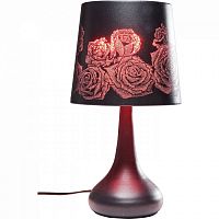 лампа настольная rose мультиколор с рисунком розы в Нижнем Тагиле