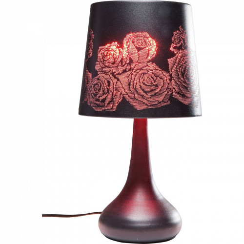 лампа настольная rose мультиколор с рисунком розы в Нижнем Тагиле