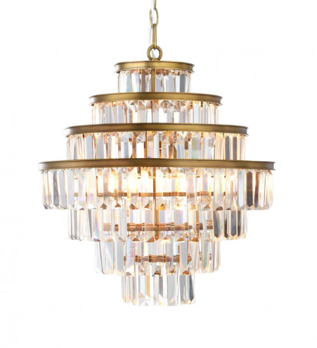 люстра alaine 50 латунь, прозрачное стекло в Нижнем Тагиле