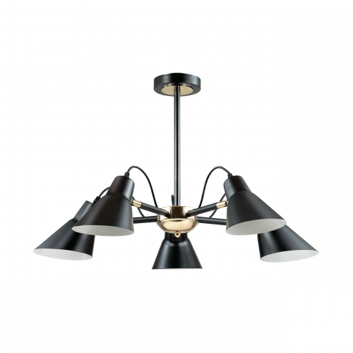 потолочная люстра lumion naomi 3709/5c черная в Нижнем Тагиле